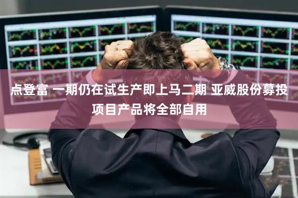 点登富 一期仍在试生产即上马二期 亚威股份募投项目产品将全部自用